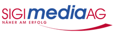 SIGImedia AG logo with the slogan "Closer to success" in red and blue lettering. A red swoosh is placed under the word mediaAG.
